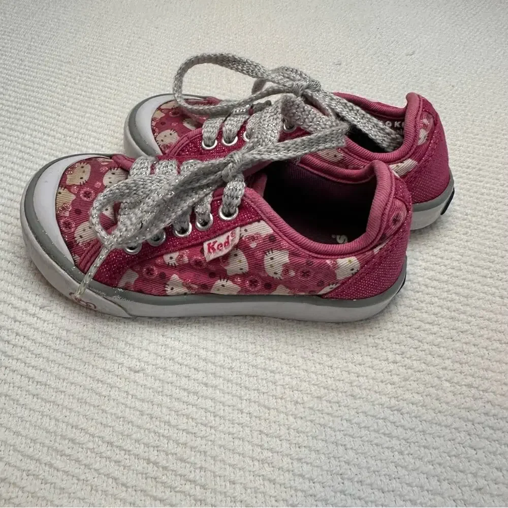 Keds Hello Kitty Mimmy Lace Up Sneakers Girls size 7 Running Shoes School